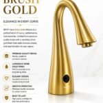 New Stylish Bathroom Tap Designed by Next Cera - Brush Gold Color